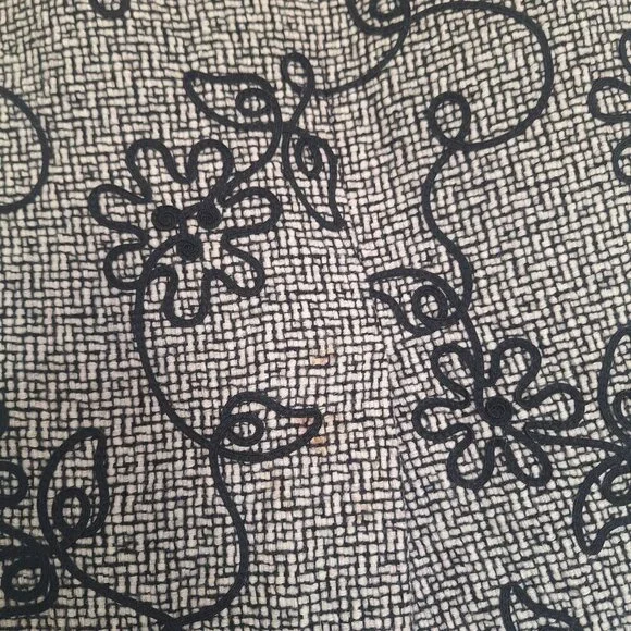 💙 Talbots Floral Embroidered Wool Pencil Skirt Size 8 Fall Warm Classy Preppy - Picture 7 of 8